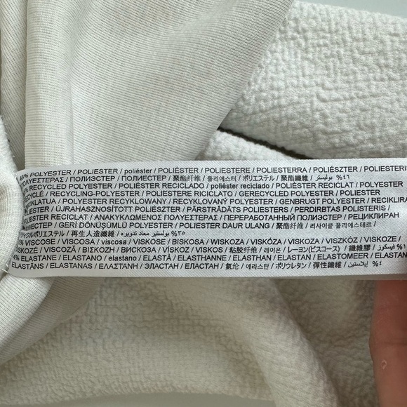 Mango MNG Between Season Jacket Mottled White XS Oversized Shacket Layering Coat - Picture 10 of 10